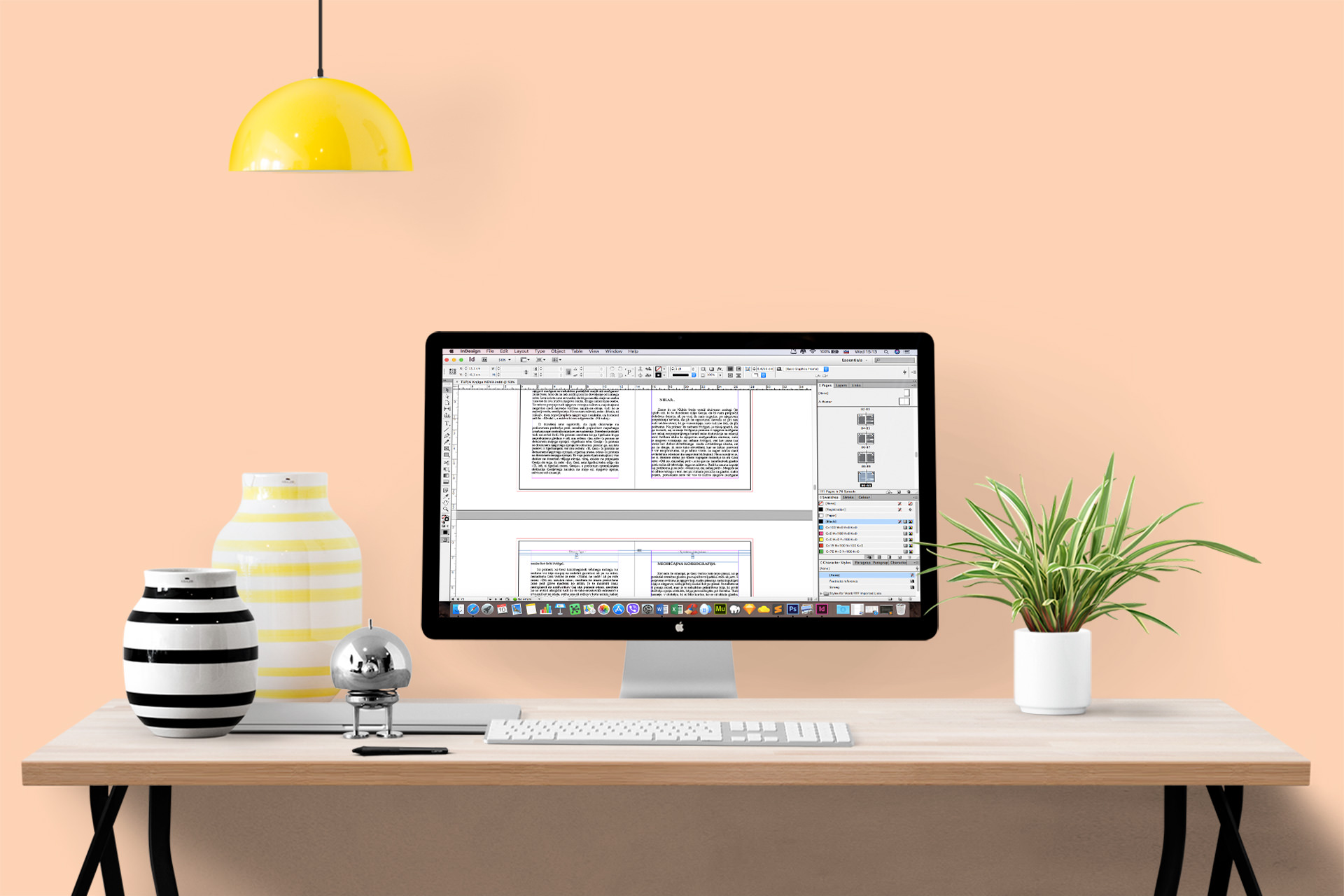 Book design workspace