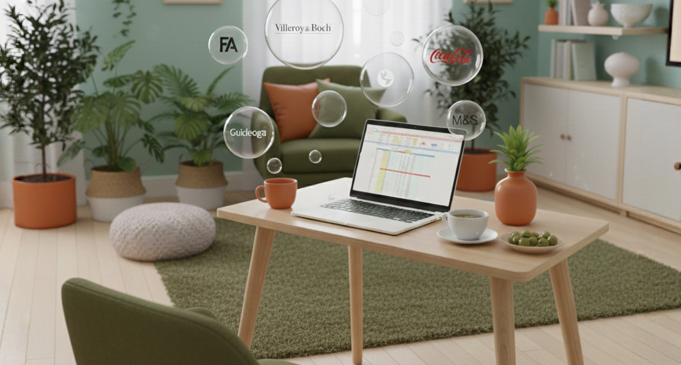 3D hero image of women and men collborating on Confluence documentation